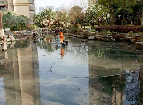 茌平景观池淤泥清理